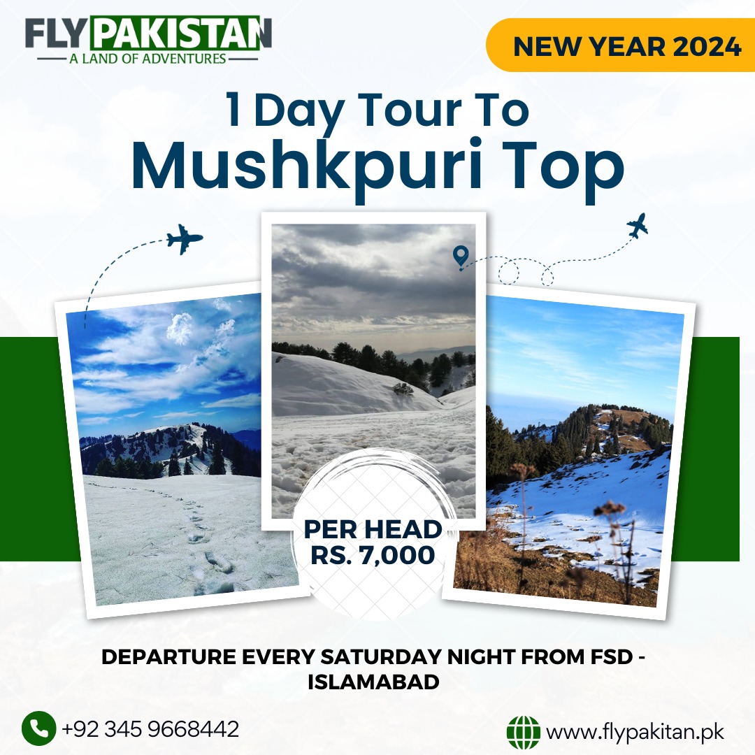 Book Deal 01 Day Tour To Mushkpuri Top NathiaGali New Year January 2024 